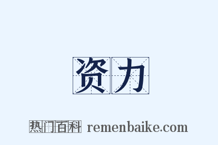 资力是什么意思的图片